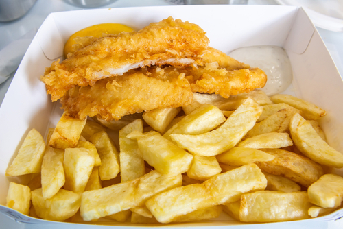 Fresh,Scottish,Haddock,Deep,Fried,In,Light,,Crispy,Batter.